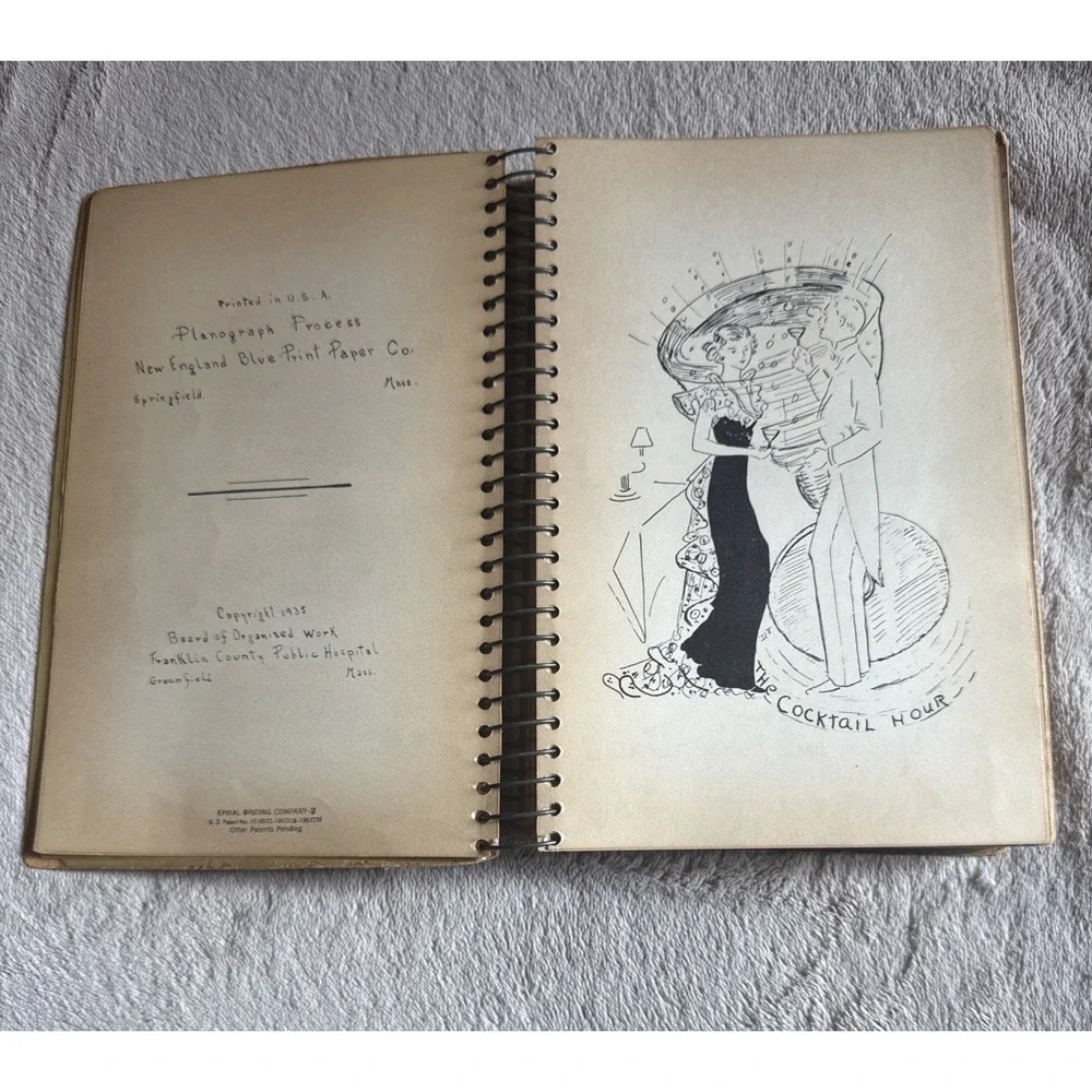 Vintage 1st Edition 1935 The Road to Good Food Greenfield MA Community Cookbook